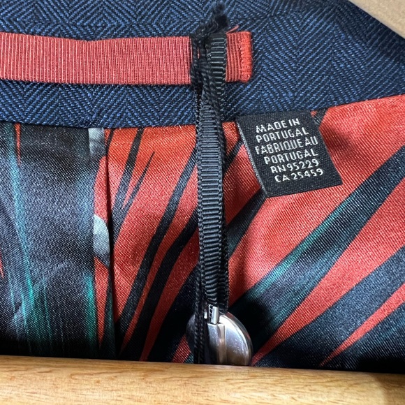 Ted Baker London Balrhot Linen Herringbone Big&Tall Mens Jacket Navy Size: 2XL - Picture 14 of 15